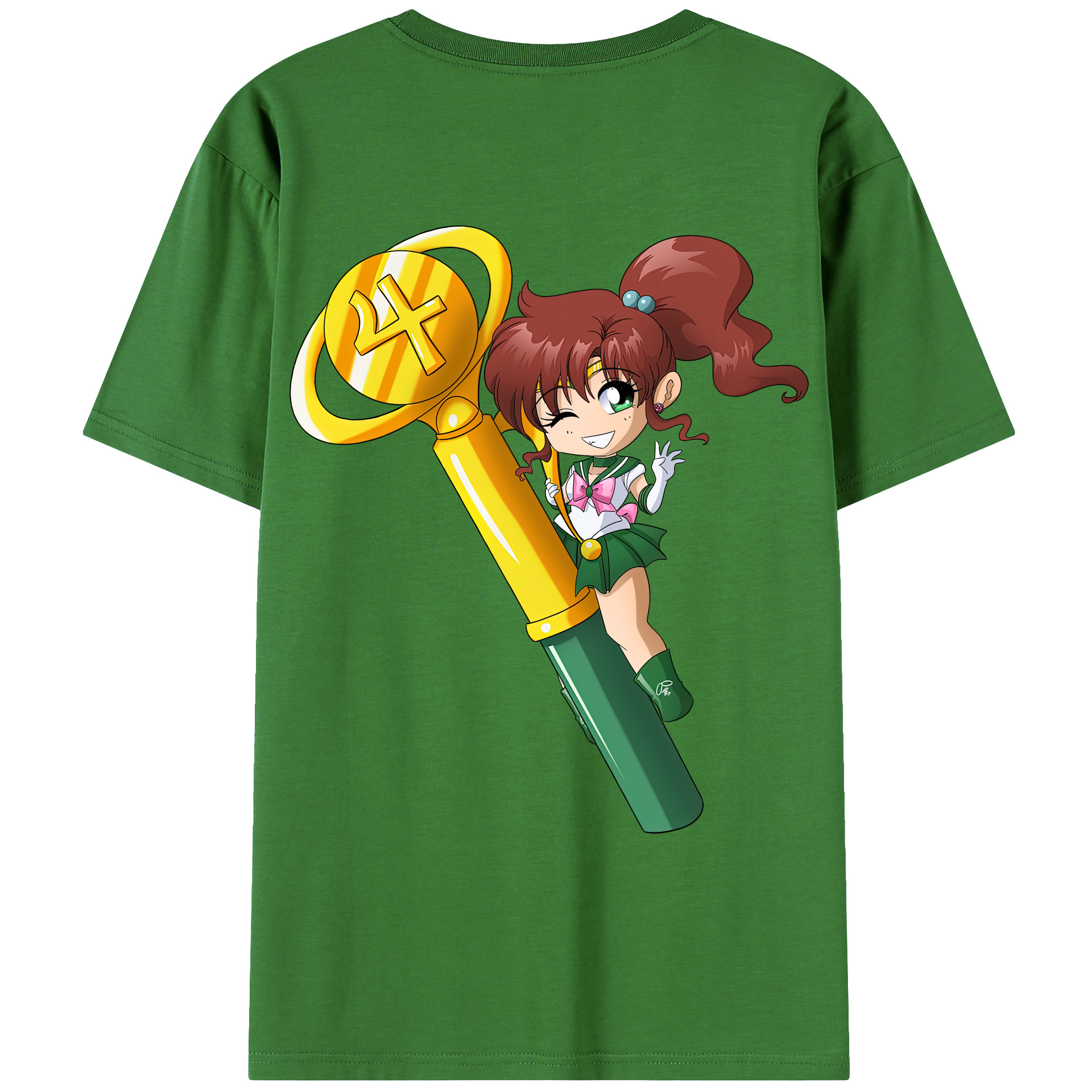（画像用） 美少女戦士セーラームーン 木野 まこと きの まこと Sailor Moon Kino Makoto （セーラージュピター；Sailor Jupiter） レディース半袖Tシャツ(バックプリント)